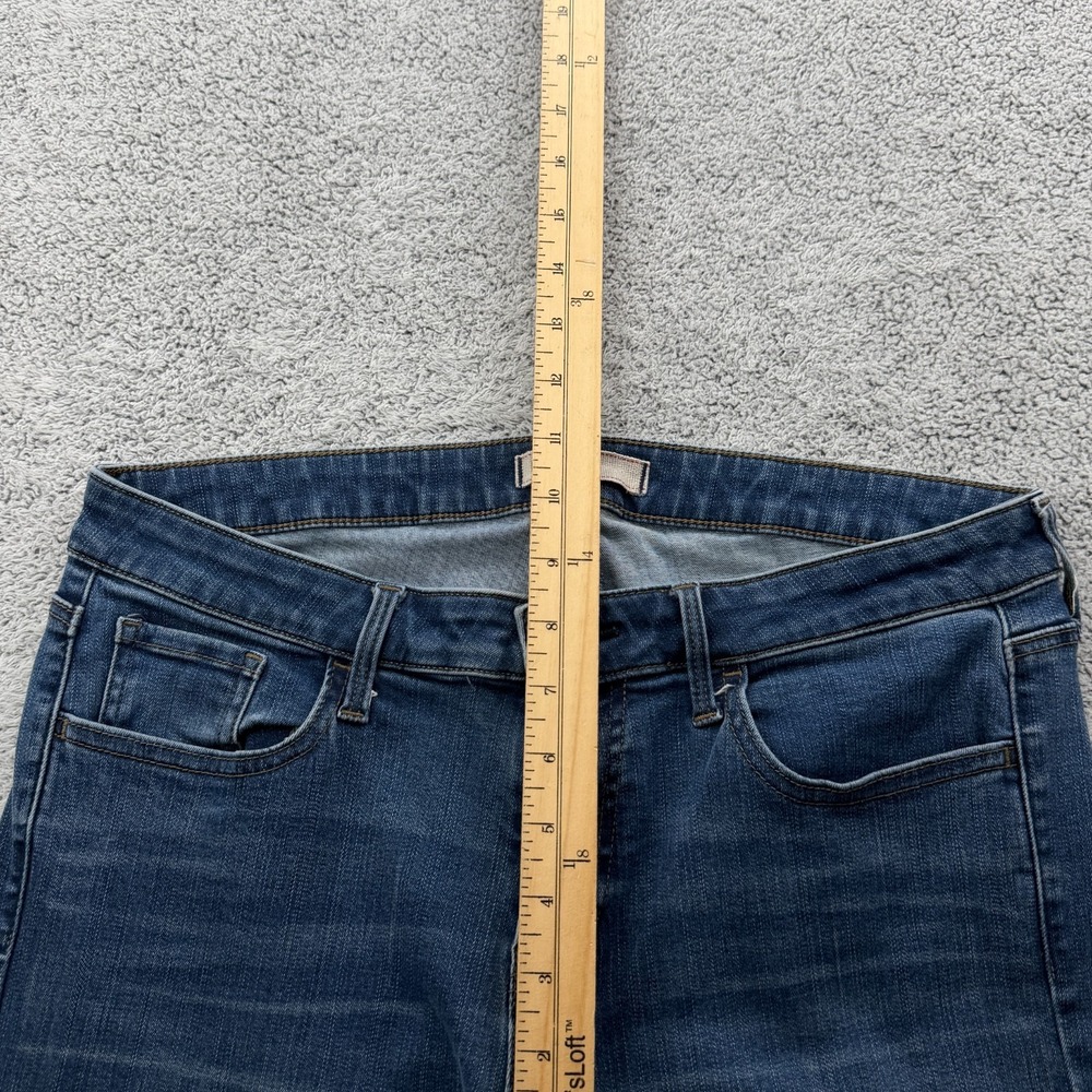 Uniqlo Jeans Women 30x26.5 Blue Skinny Stretch Mid Rise Ankle Zip Denim Pants - Picture 14 of 16